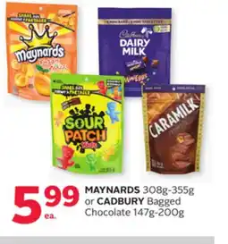 Rexall MAYNARDS 308g-355g or CADBURY Bagged Chocolate 147g-200g offer