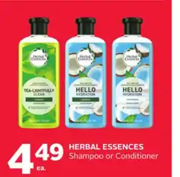Rexall HERBAL ESSENCES Shampoo or Conditioner offer