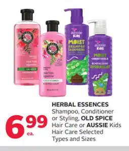 Rexall HERBAL ESSENCES Shampoo, Conditioner or Styling, OLD SPICE Hair Care or AUSSIE Kids Hair Care offer