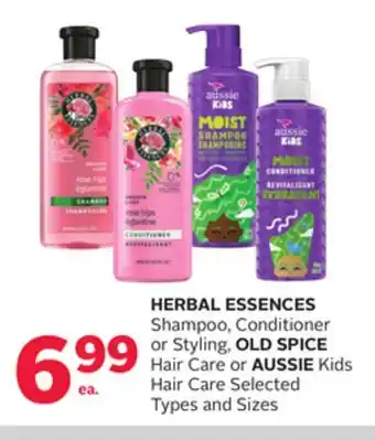Rexall HERBAL ESSENCES Shampoo, Conditioner or Styling, OLD SPICE Hair Care or AUSSIE Kids Hair Care offer