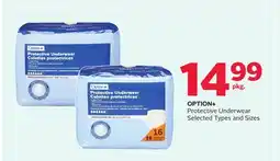 Rexall OPTION+ Protective Underwear offer