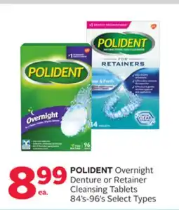 Rexall POLIDENT Overnight Denture or Retainer Cleansing Tablets 84' s-96' s offer