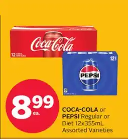 Rexall COCA-COLA or PEPSI Regular or Diet offer