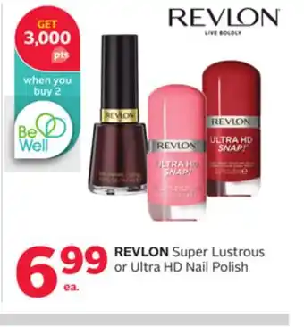 Rexall REVLON Super Lustrous or Ultra HD Nail Polish offer