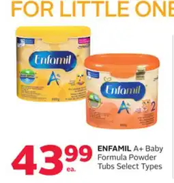 Rexall ENFAMIL A + Baby Formula Powder Tubs offer