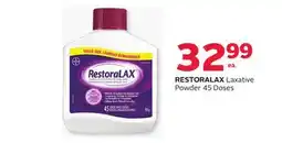 Rexall RESTORALAX Laxative Powder 45 Doses offer