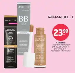 Rexall MARCELLE Sheer Tint Moisturizer SPF 30, BB Cream or Skincaring 2-In-1 Foundation + Concealer offer