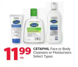 Rexall CETAPHIL Face or Body Cleansers or Moisturizers offer