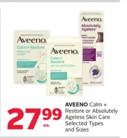 Rexall AVEENO Calm + Restore or Absolutely Ageless Skin Care offer
