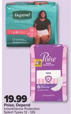 PharmaChoice Poise, Depend Incontinence Protection offer