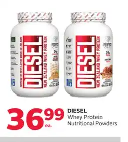 Rexall DIESEL Whey Protein Nutritional Powders offer