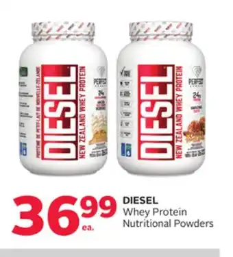 Rexall DIESEL Whey Protein Nutritional Powders offer