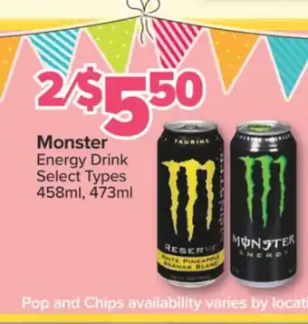 PharmaChoice Monster Energy Drink offer