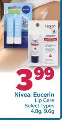 PharmaChoice Nivea, Eucerin Lip Care offer