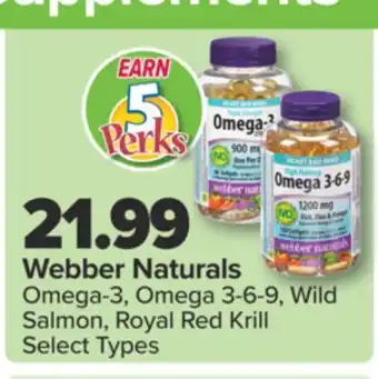 PharmaChoice Webber Naturals Omega-3, Omega 3-6 9, Wild Salmon, Royal Red Krill offer