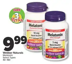 PharmaChoice Webber Naturals Melatonin offer