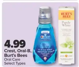 PharmaChoice Crest, Oral-B, Burt's Bees Oral Care offer