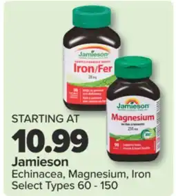 PharmaChoice Jamieson Echinacea, Magnesium, Iron offer
