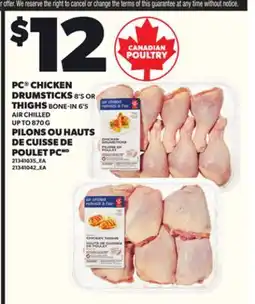 Independent City Market PC CHICKEN DRUMSTICKS, 8'S, THIGHS, 6'S, UP TO 870 G offer