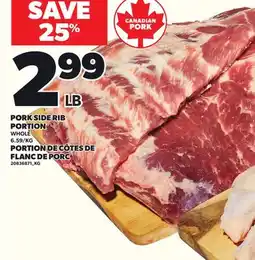 Independent City Market PORK SIDE RIB PORTION offer
