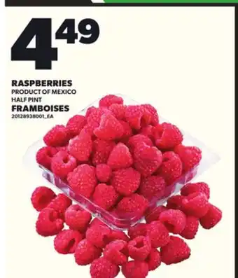 Independent City Market RASPBERRIES, HALF PINT offer