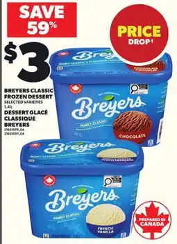 Independent City Market BREYERS CLASSIC FROZEN DESSERT, 1.4 L offer