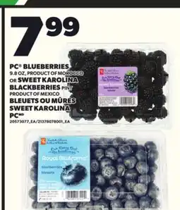 Independent City Market PC BLUEBERRIES, 9.8 OZ, OR SWEET KAROLINA BLACKBERRIES PINT offer