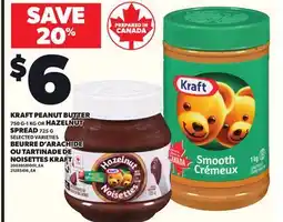 Independent City Market KRAFT PEANUT BUTTER, 750 G-1 KG OR HAZELNUT SPREAD, 725 G offer
