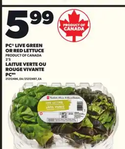 Independent City Market PC LIVE GREEN OR RED LETTUCE, 2'S offer