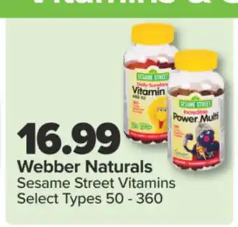 PharmaChoice Webber Naturals Sesame Street Vitamins offer
