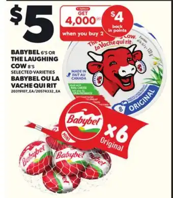 Independent City Market BABYBEL, 6'S OR THE LAUGHING COW, 8'S offer