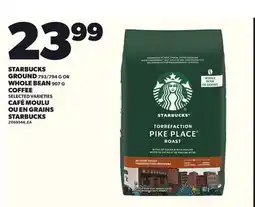Independent City Market STARBUCKS GROUND, 793/794 G OR WHOLE BEAN, 907 G COFFEE offer