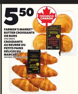 Independent City Market FARMER'S MARKET BUTTER CROISSANTS OR BUNS, 270/300 G offer