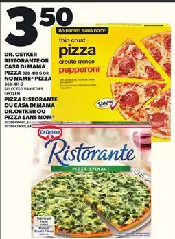 Independent City Market DR. OETKER RISTORANTE OR CASA DI MAMA, 320-410 G OR NO NAME PIZZA, 369-411 G offer