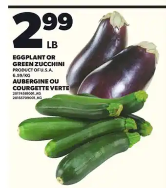 Independent City Market EGGPLANT OR GREEN ZUCCHINI offer