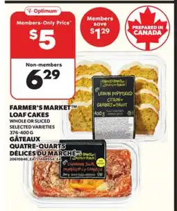 Independent City Market FARMER'S MARKET LOAF CAKES, 376-400 G offer