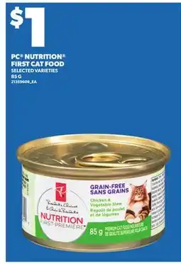 Independent City Market PC NUTRITION FIRST CAT FOOD, 85 G offer