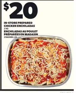 Independent City Market IN-STORE PREPARED CHICKEN ENCHILADAS, 2 KG offer