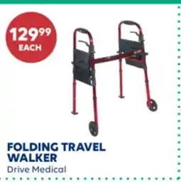 Wellwise by Shoppers FOLDING TRAVEL WALKER offer