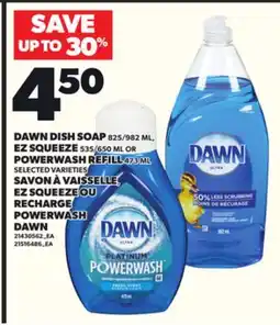 Independent City Market DAWN DISH SOAP, 825/982 ML, EZ SQUEEZE, 535/650 OR POWERWASH REFILL, 473 ML offer