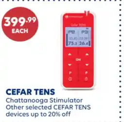 Wellwise by Shoppers CEFAR TENS Chattanooga Stimulator offer
