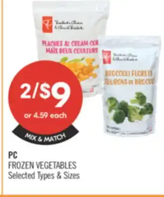 Shoppers Drug Mart PC FROZEN VEGETABLES offer