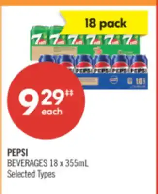 Shoppers Drug Mart PEPSI BEVERAGES 18 x 355mL offer