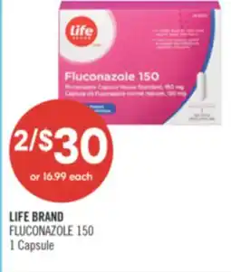 Shoppers Drug Mart LIFE BRAND FLUCONAZOLE 150 offer