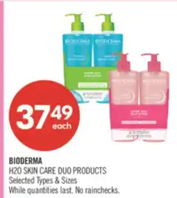 Shoppers Drug Mart BIODERMA H20 SKIN CARE DUO PRODUCTS offer