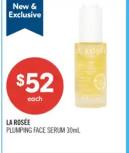 Shoppers Drug Mart LA ROSÉE PLUMPING FACE SERUM offer