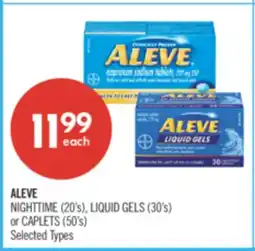 Shoppers Drug Mart ALEVE NIGHTTIME (20's, LIQUID GELS (30's offer