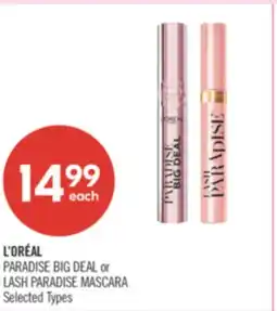 Shoppers Drug Mart L'ORÉAL PARADISE BIG DEAL or LASH PARADISE MASCARA offer