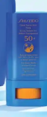 Shoppers Drug Mart Shiseido Clear Sunscreen Stick SPF 50+ offer