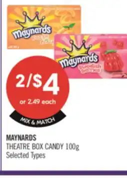 Shoppers Drug Mart MAYNARDS THEATRE BOX CANDY offer